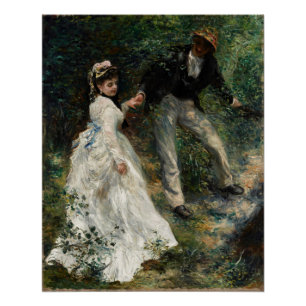 Póster La Promenade Renoir Painting Poster