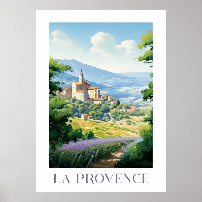 Poster La provence - France - illustration (Frente)