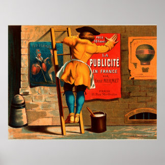Poster La publicité en France par Emile Mermet