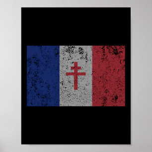Poster La Resistance The French Flag France Paris Wwii T