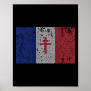 Poster La Resistance The French Flag France Paris Wwii T