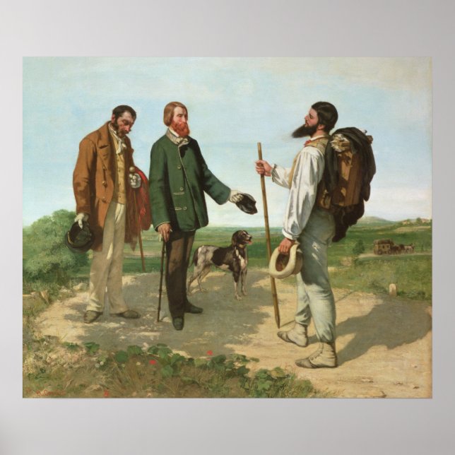 Póster La Rsieur Courbet, 1854 (Frente)