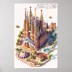 Poster La Sagrada Familia Barcelona