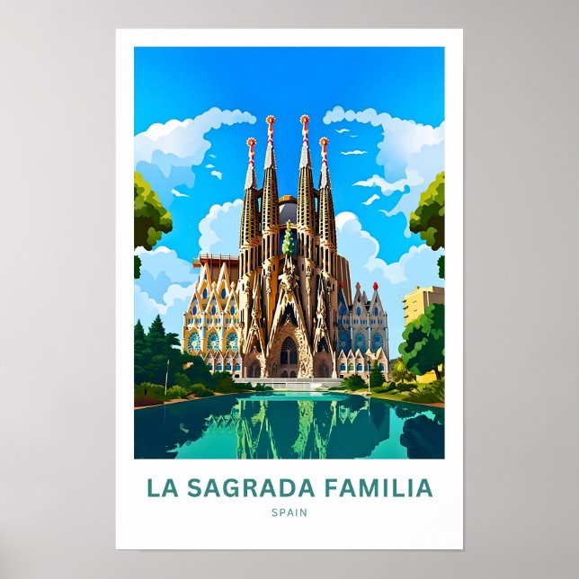 Poster La Sagrada Familia Espanha (Frente)