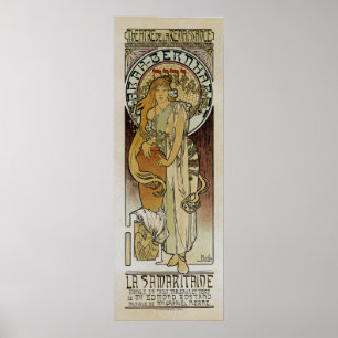 Póster La Samaritaine do ~ de Alphonse Mucha
