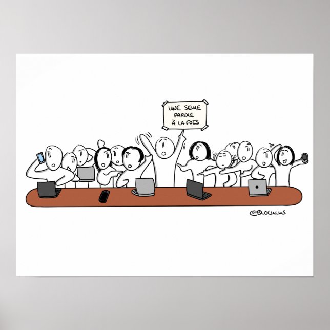 Poster "La scène en entreprise" (Frente)