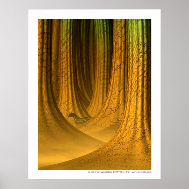 Póster La selva de las palabras (Frente)