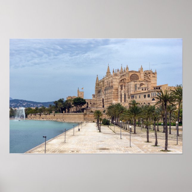 Poster La Seu, Catedral de Palma de Maiorca - Espanha (Frente)