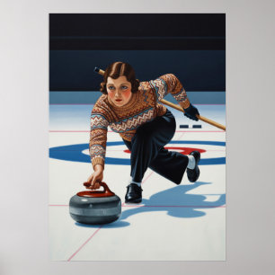 Poster LA STRATÈGE DU CURLING (O Estratégico de Curling)