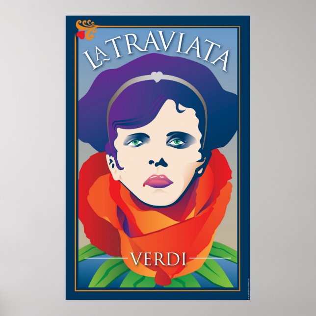 Poster La Traviata, Ópera (Frente)