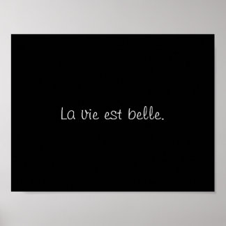 Póster La vie est belle. (A vida é bela.)