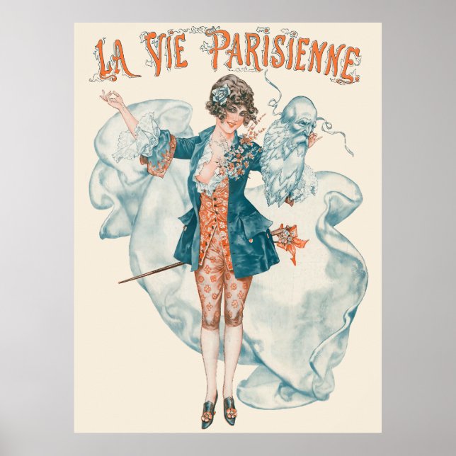 Poster La vie parisienne - Avril (Frente)