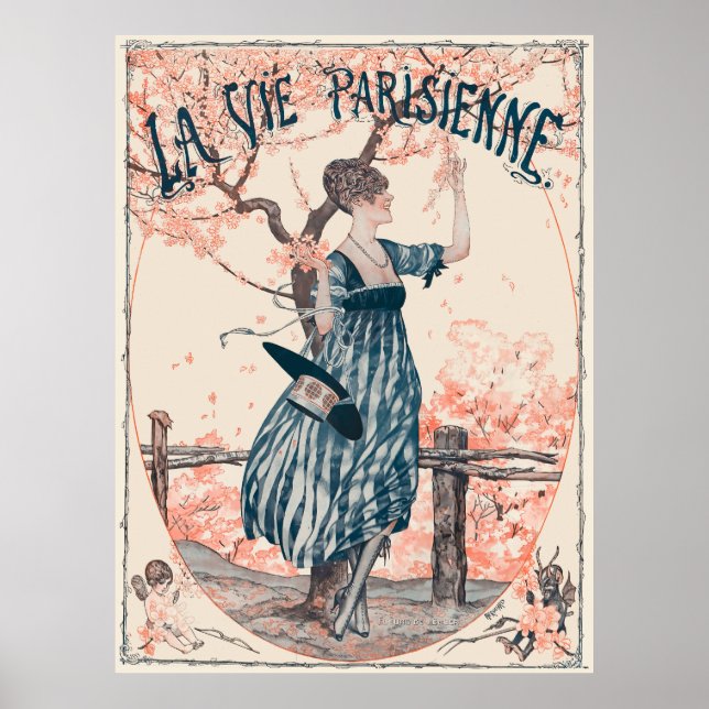 Poster La Vie Parisienne - Fleurs de pêcher (Frente)