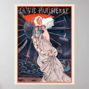 Poster La Vie Parisienne - Le casque d'un poilu de 1417
