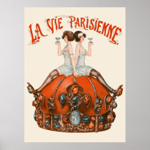 Poster La Vie Parisienne - Le Roi boit!