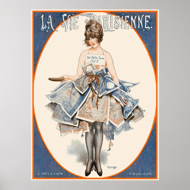 Poster La Vie Parisienne - L'inflation fiduciaire (Frente)