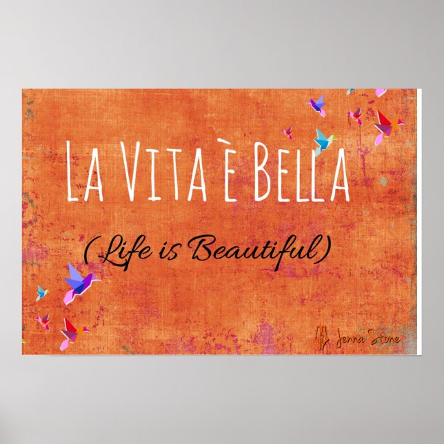 Póster La Vita e Bella (Life is Beautiful) (Frente)