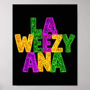 Poster La weezy ana mardi gras louisiana nova orleansLa n