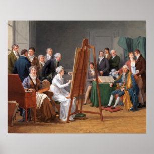 Poster Labille-Guiard - cena do Studio