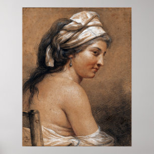 Poster Labille-Guiard - Estudo De Uma Mulher Sentada Vist