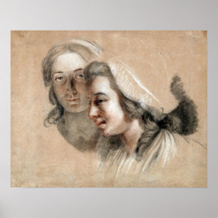 Poster Labille-Guiard - Marie Capet e Marie Carreaux