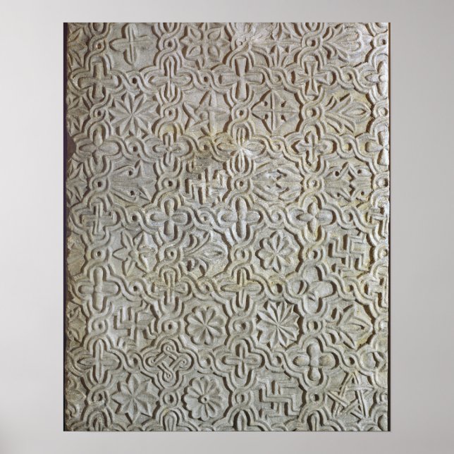 Póster Lábio bizantino com decoração de cruciformes, 12-1 (Frente)