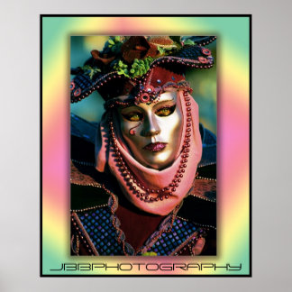 Póster lábios cor-de-rosa do carnaval