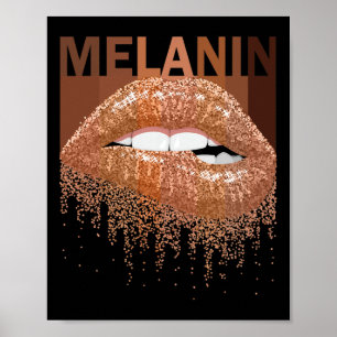 Poster Lábios da Rainha legal Melanina Mulheres Rainha Ne