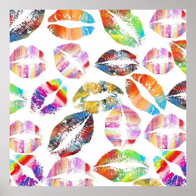 Póster Lábios Elegantes #6 (Frente)