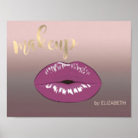 Lábios Legal modernos, artista Makeup