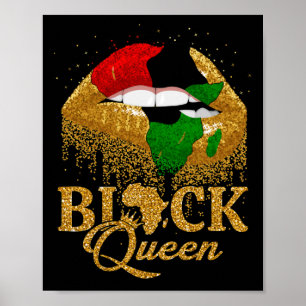 Poster Lábios mordeiros da Rainha Negra Panafricana