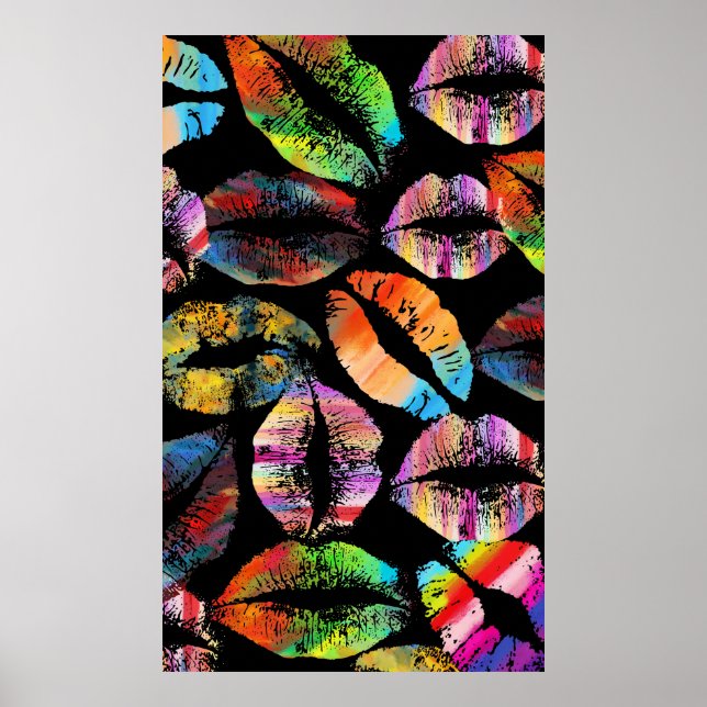 Póster Lábios na moda nº 8 (Frente)