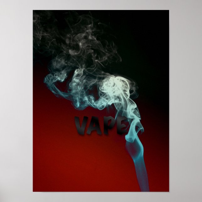 Póster Lábios para mulheres nuvens Vape Grunge de alta qu (Frente)