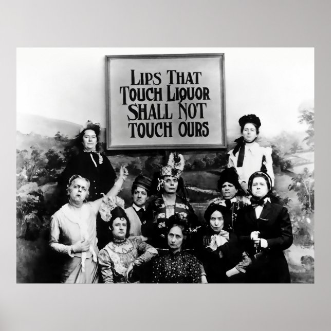 Poster Lábios que tocam no líquido - Liga de temperatura (Frente)