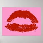 Póster Lábios Red Pop Art<br><div class="desc">O design Pop de Lábios de Arte Vermelha é um par gráfico de lábios em uma sombra vermelha brilhante e ousada. A design lembra-se de alguém que bebeu um guardanapo e deixou um impressão vermelho de batom. Se você ou alguém que você conhece ama seus lábios grandes, ousados e vermelhos,...</div>