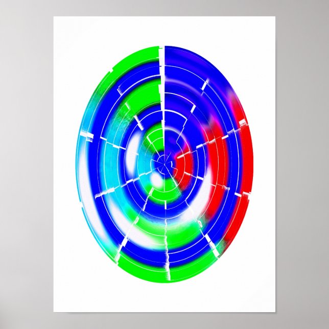 Poster Labirinto oval (Frente)
