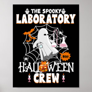 Poster Laboratório Halloween Crew Spooky Medical Lab Scie