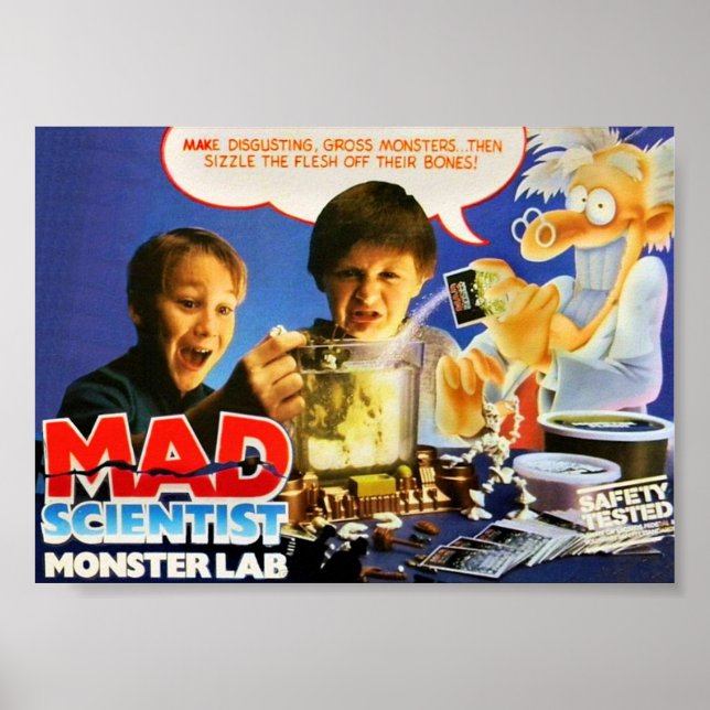 POSTER LABORATÓRIO MAD CIENTIST MONSTER (Frente)