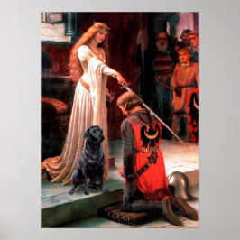 Póster Labrador 4 (preto) - The Accolade