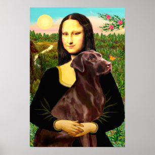 Póster Labrador (chocolate) - Mona Lisa