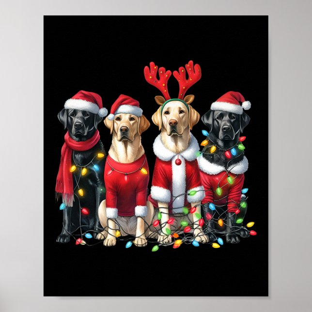 Poster Labrador Christmas (Frente)