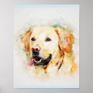 Poster Labrador Retriever Dog Art Portrait