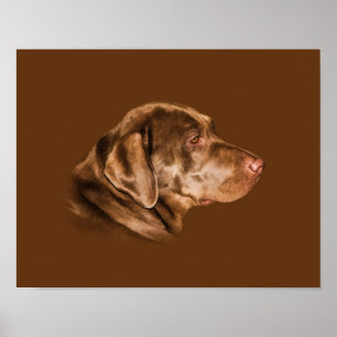 Póster Labrador Retriever Dog, Personalizável