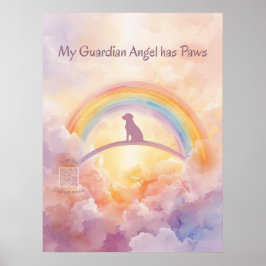 Poster Labrador Retriever Rainbow Bridge Memorial Art