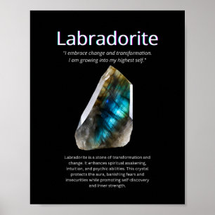 Poster Labradorite Crystal Stone Significa