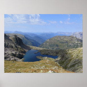 Poster Lac Cornu Francês Alpes Chamonix