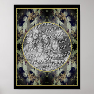 Poster Lacecap Branco Hydrangea Frame Adicionar Sua Foto