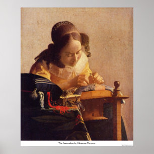 Poster Lacemaker por Johannes Vermeer
