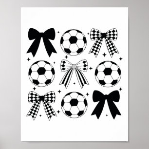 Poster Laço Coquete de Futebol Laço Coquete Divertido de 