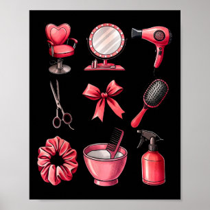 Poster Laço Coquete Dia dos Namorados Penteado Cabelereir